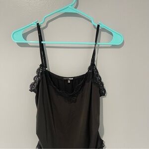 Fashion Nova Black Lace Bodysuit - Size 1X